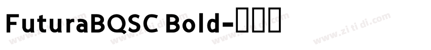 FuturaBQSC Bold字体转换